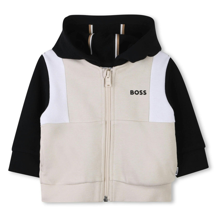 Sand Colorblock Jacket & Trousers Set