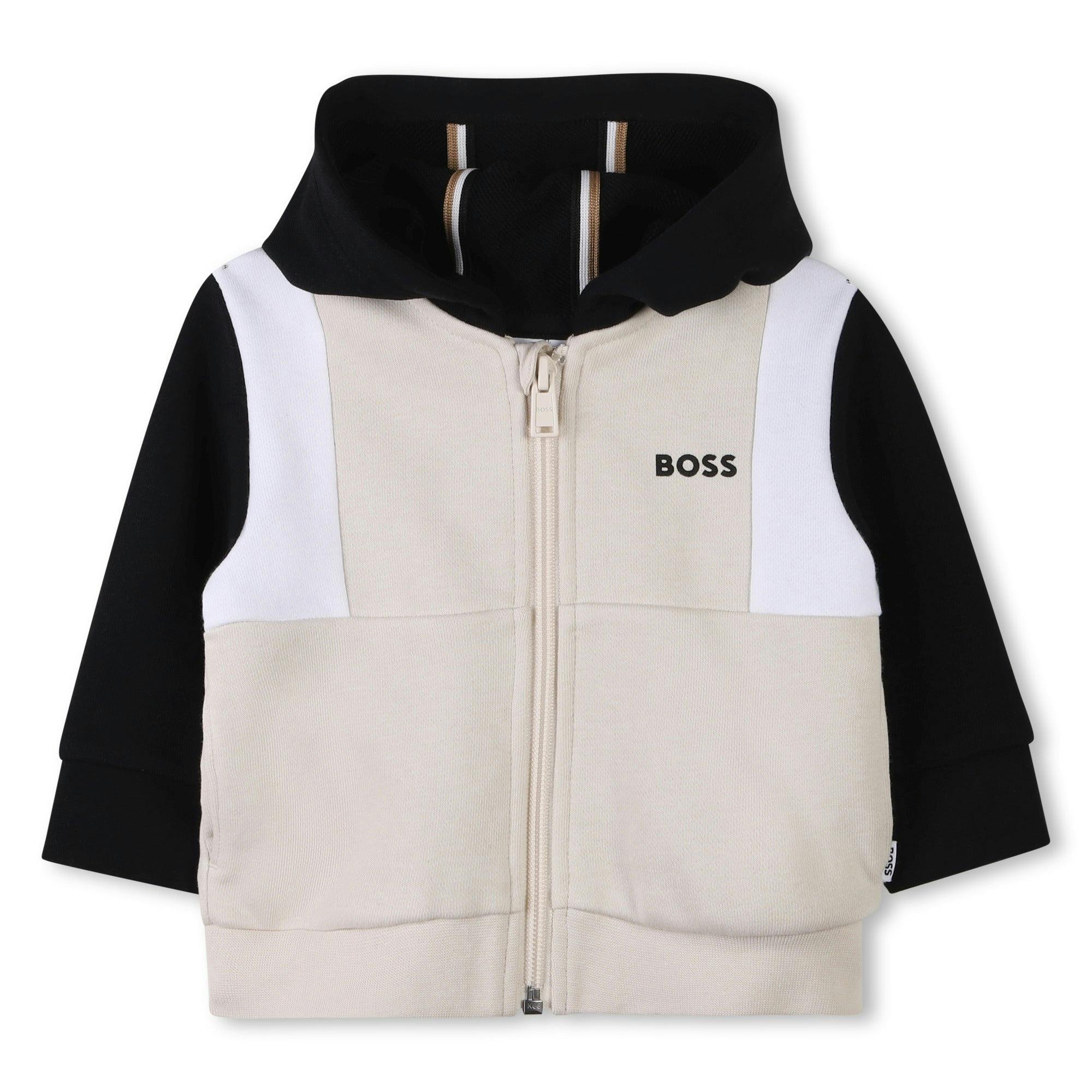 Sand Colorblock Jacket & Trousers Set