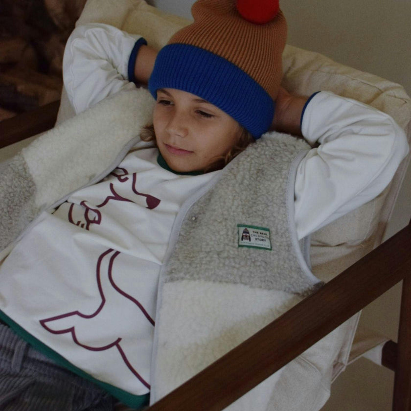 children's merino beanie - caramel joy