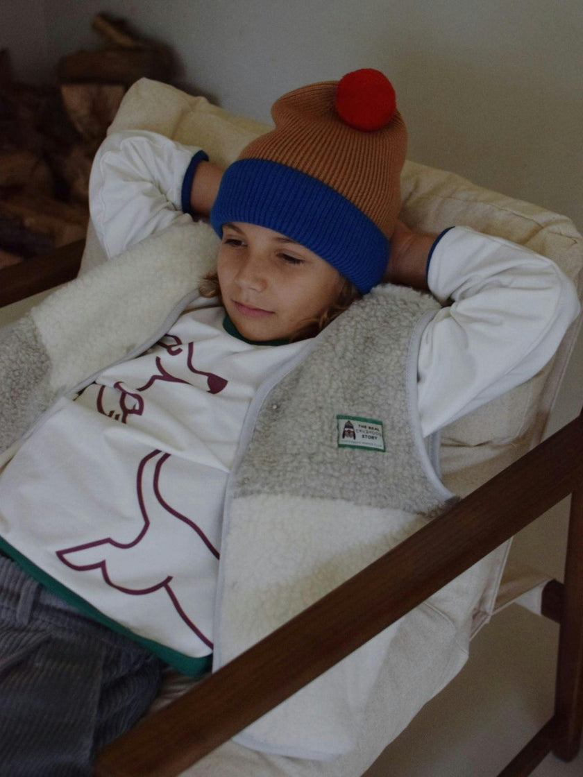 children's merino beanie - caramel joy