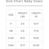 24 HOUR CONVERTIBLE GOWN | SANDSTONE — Bamboo Organic Cotton Blend, Preemie–6M