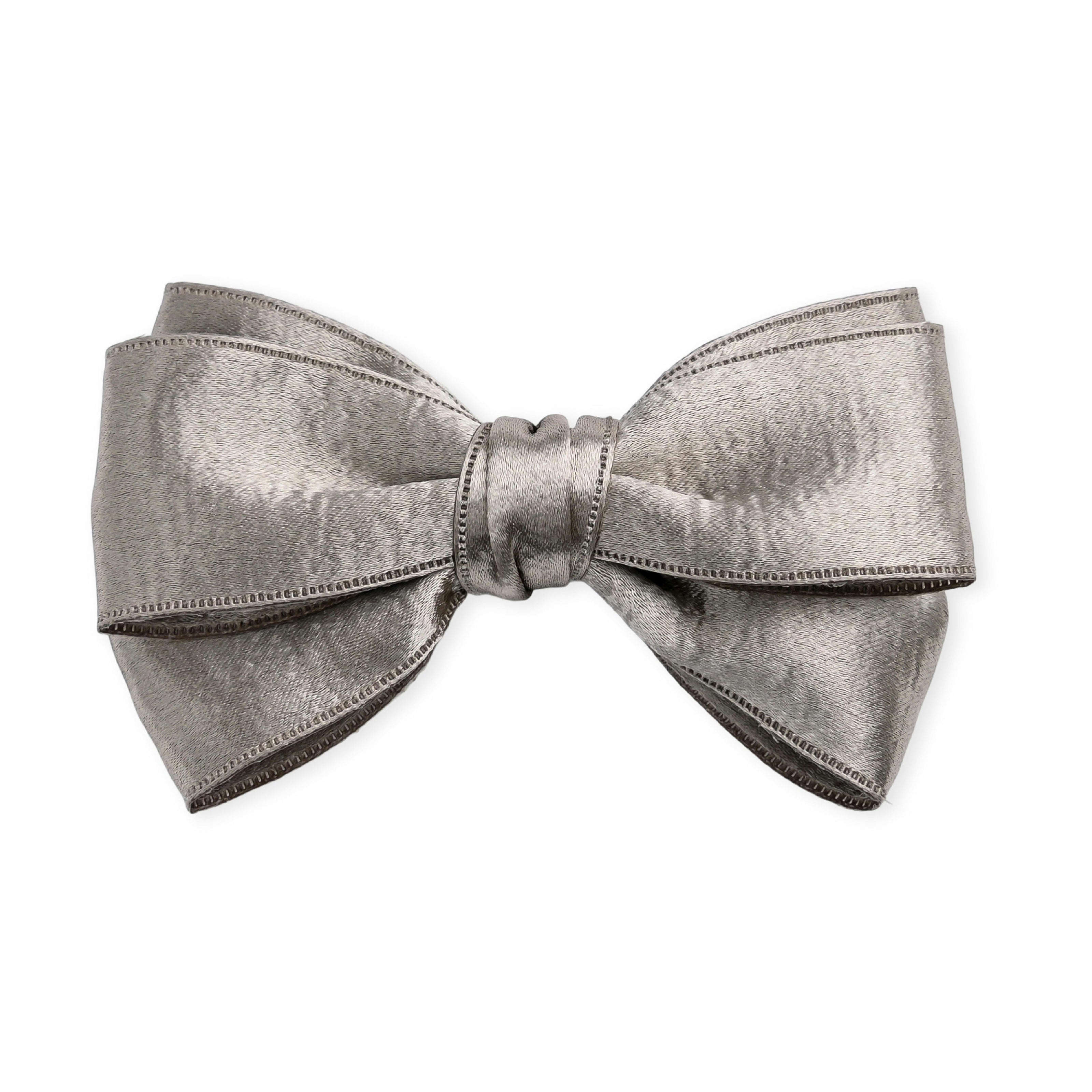 Multicolor Classic Satin Bow Hair Clip Set