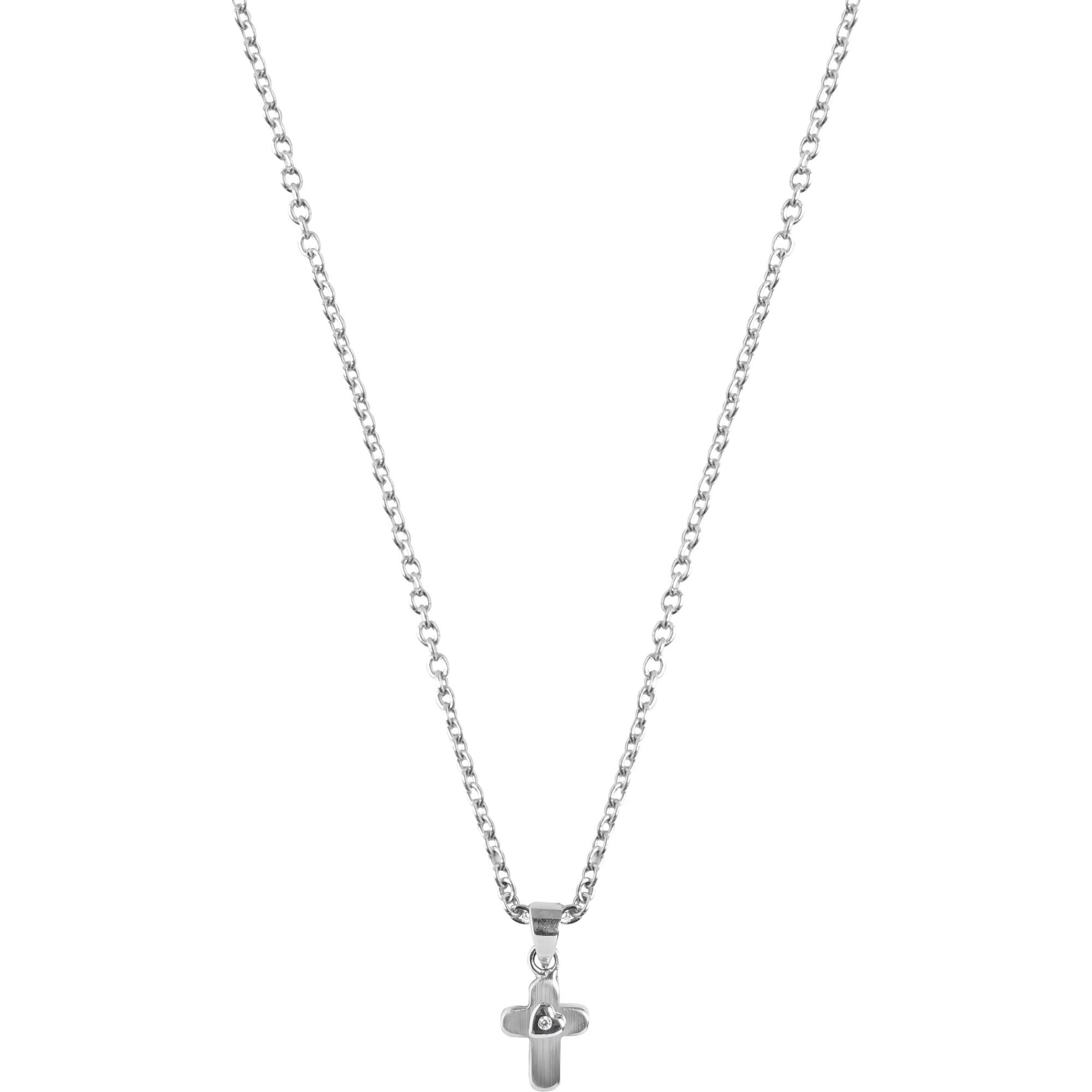 Brooklyn Cross Necklace - Cable Chain