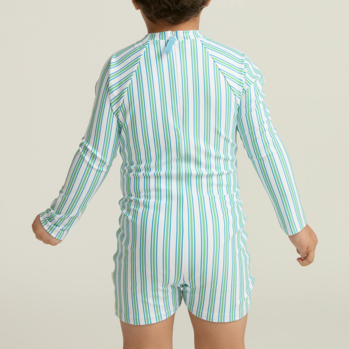 unisex tamarin stripe rashguard one piece