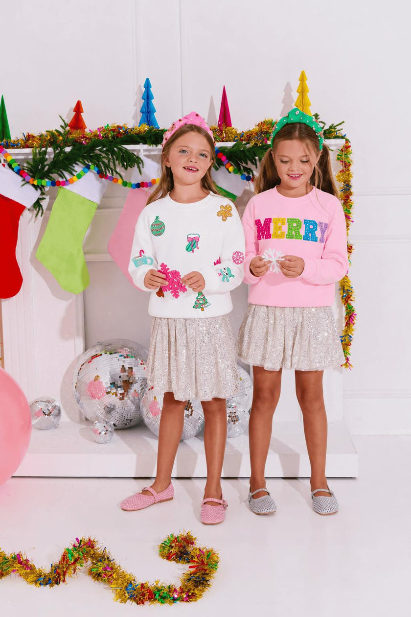 Sweet Holiday Patch Sweatshirt