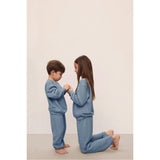 Kid's French Terry Sweatshirt and Jogger Set, Blue