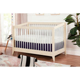 Sprout 4-in-1 Convertible Crib with Toddler Bed Conversion Kit in Washed Natural / White