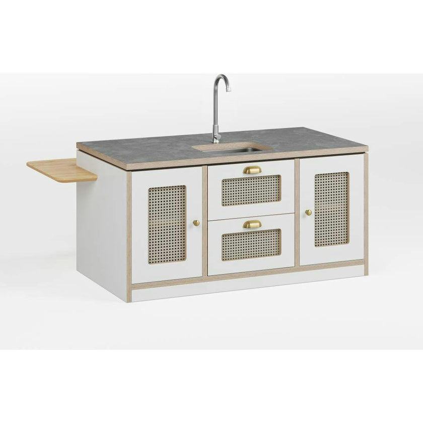 Macedon Breakfast Bar – Modern Play Island with Stools Included