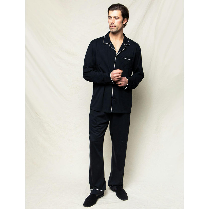 Men's Pima Pajama Set in Navy