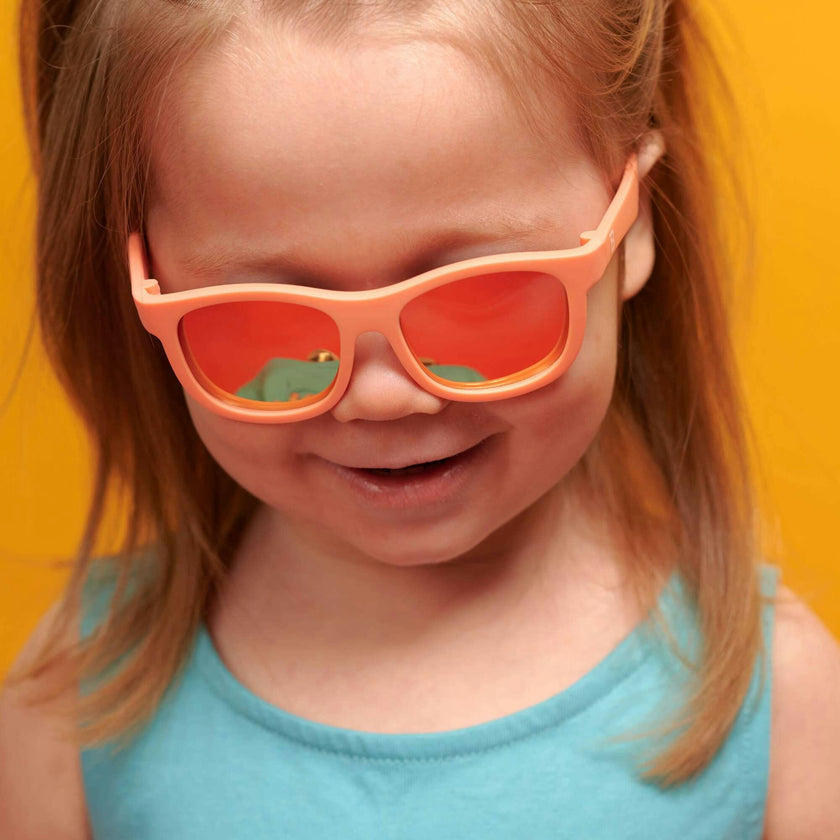 Polarized Navigator Sunglasses: Perfectly Papaya