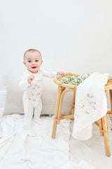 Blooming Bouquet Footie and Beanie Set