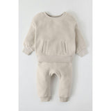 Teddy Fleece Harem Pant, Natural
