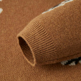 Pinecone & Knitted Birdseye Jacquard Sweater