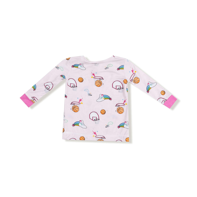 Basketball Pink - Long Sleeve Loungewear Set