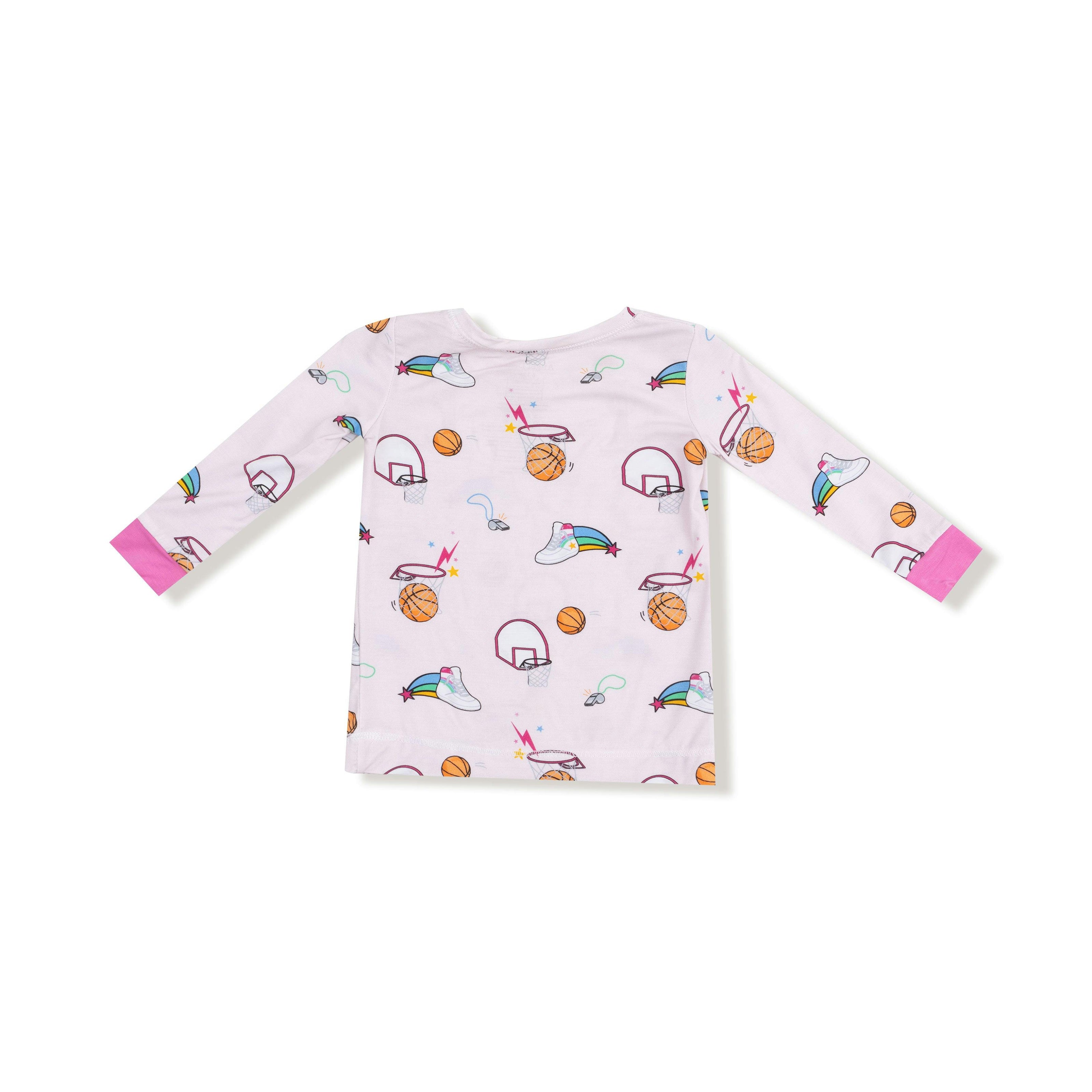 Basketball Pink - Long Sleeve Loungewear Set