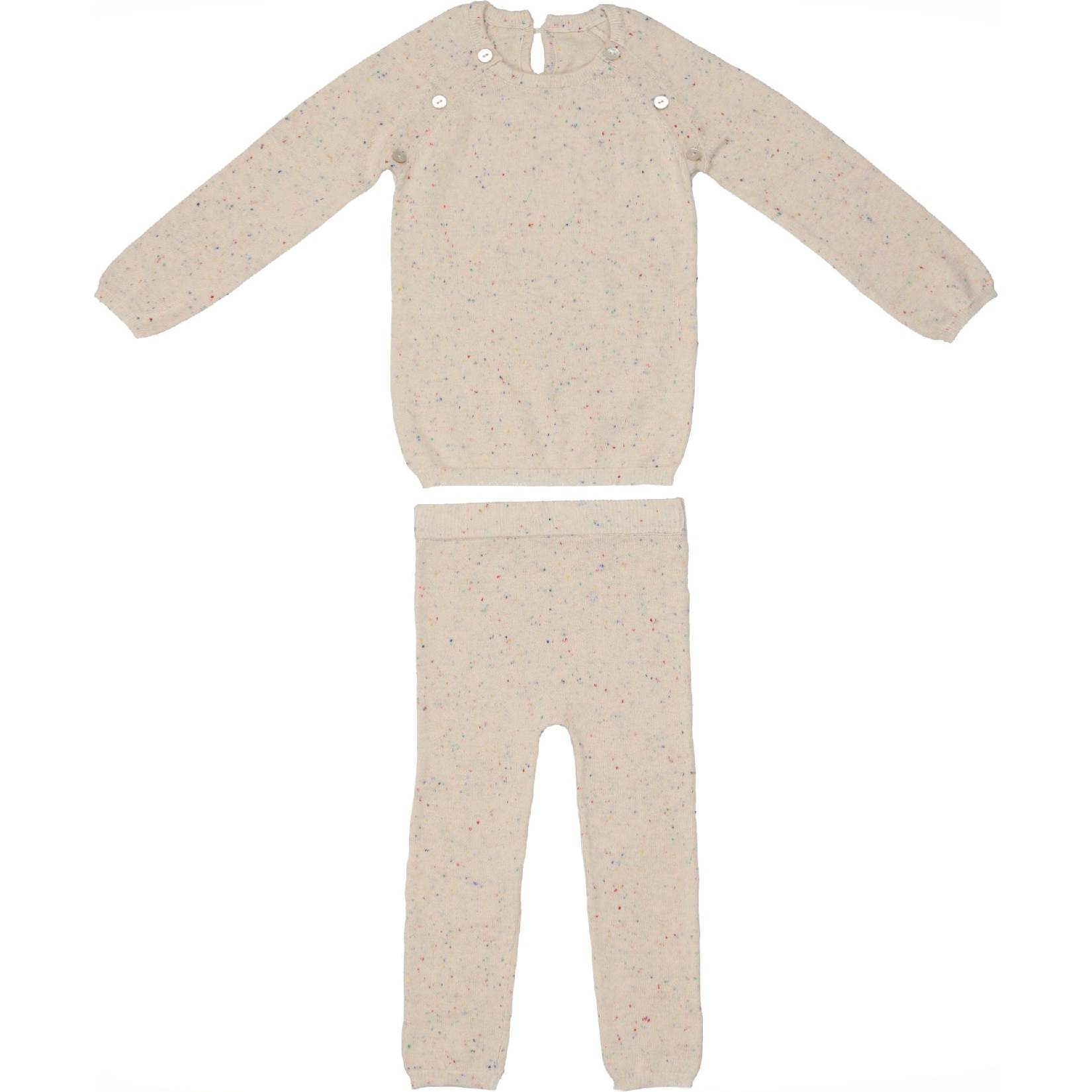 Heather Flecked 2-Piece Set, Multi