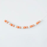 Pom Pom Wool Felt Garland - Pink & White