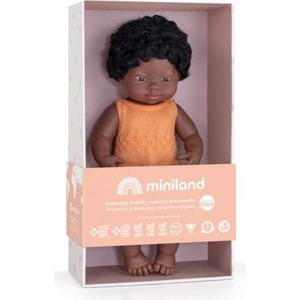 Colourful Edition Collection - Baby Doll African Girl 15" (melon rompers)