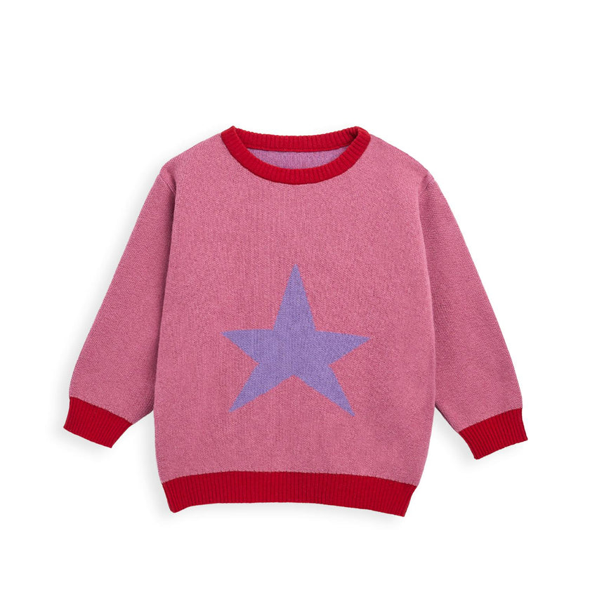 children's wool blend sweater - star