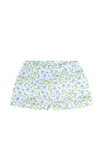 Blue Vines Print Summer Short Set