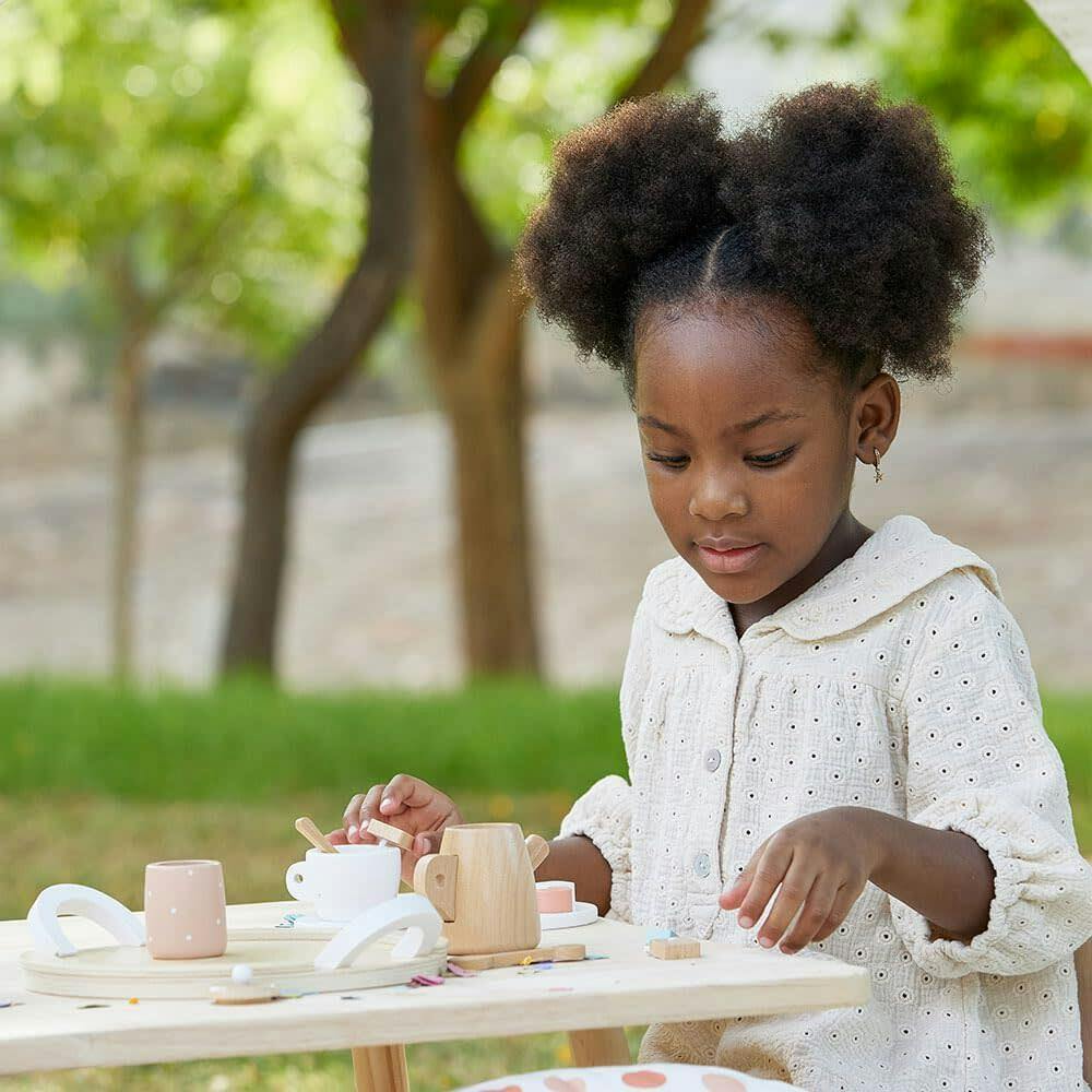 Wooden Tea Set Doll Accessory Play Set
