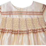 BONPOINT Maruska Baby Dress - Carreaux Ecru