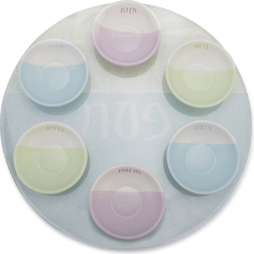 Nu Seder Plate & Six Bowls