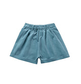 White & Teal Formal Shorts Set