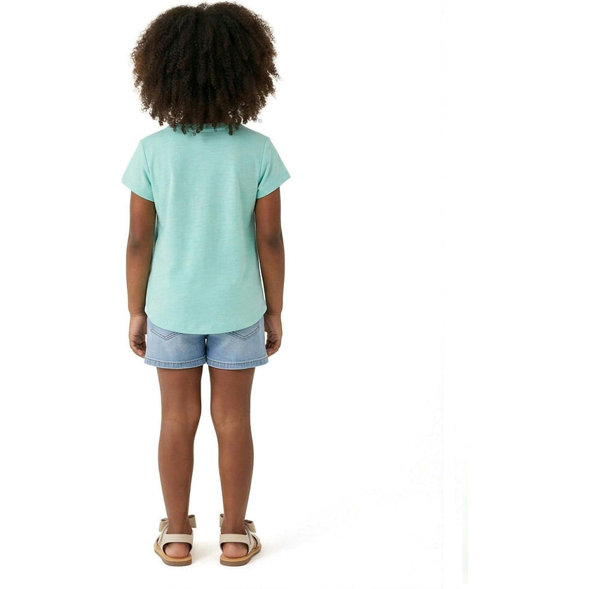 Girls Emroidered Tee | Sparkle Bloom