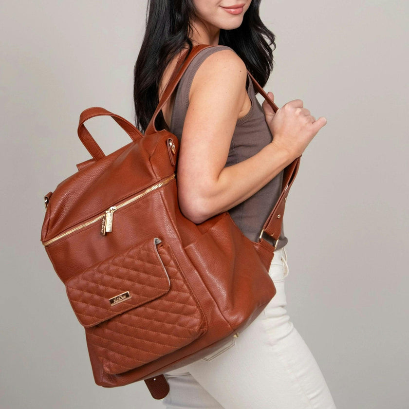 Monaco Diaper Bag | Latte Brown