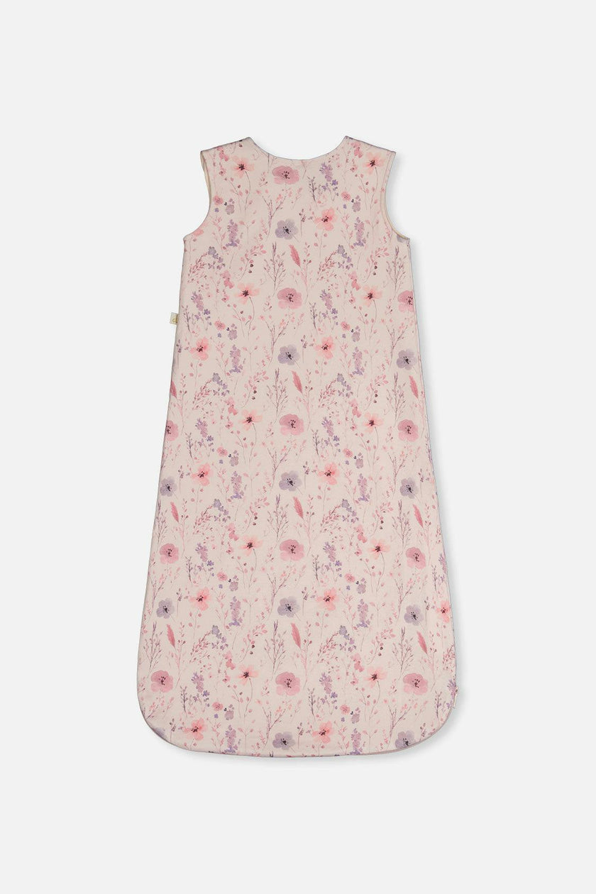 Organic Cotton Sleep Sack Pink Printed Flowers