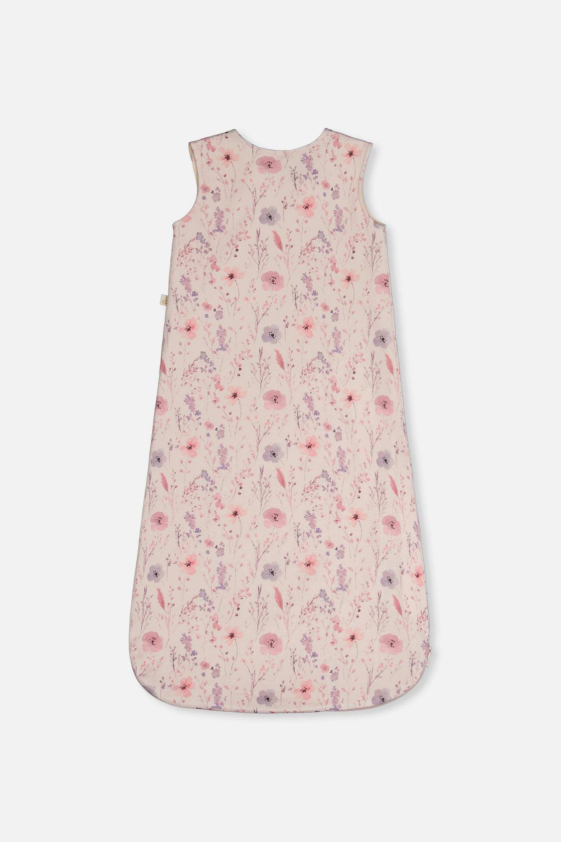 Organic Cotton Sleep Sack Pink Printed Flowers