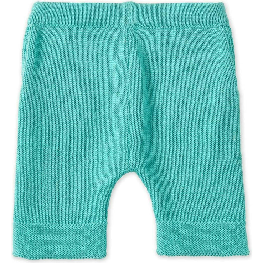 Organic Cotton Nordic Knit Shorts, Copper Green