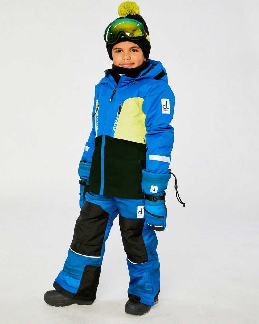 Two Piece Teknik Snowsuit Royal Blue And Yellow