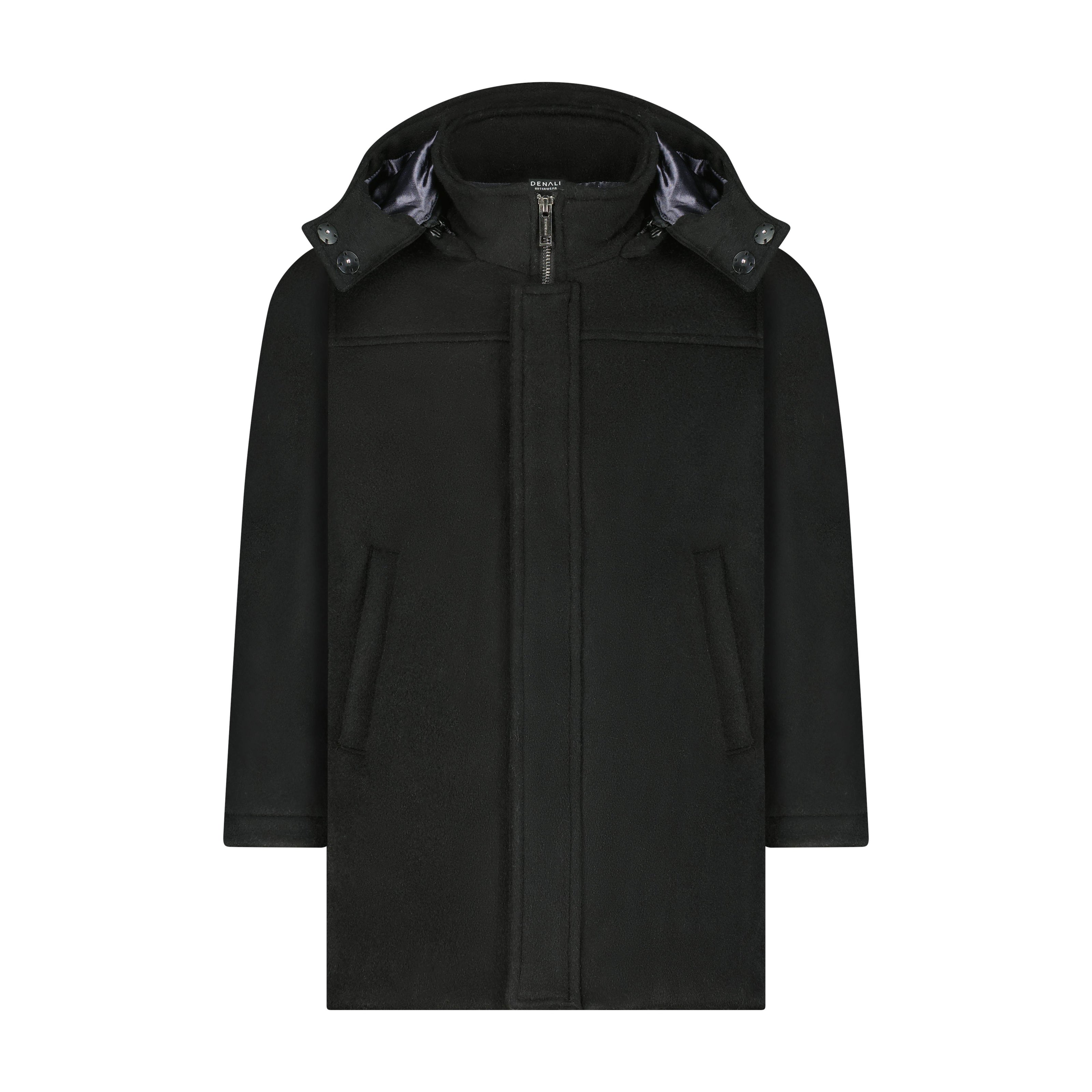 Boys Wool Coat - Black