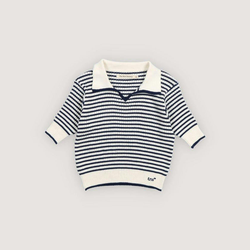 Azalea Polo Summer Midnight Mini Knit Stripes