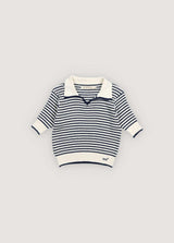 Azalea Polo Summer Midnight Mini Knit Stripes