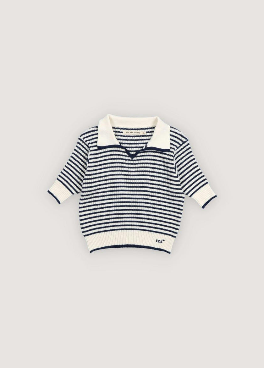 Azalea Polo Summer Midnight Mini Knit Stripes