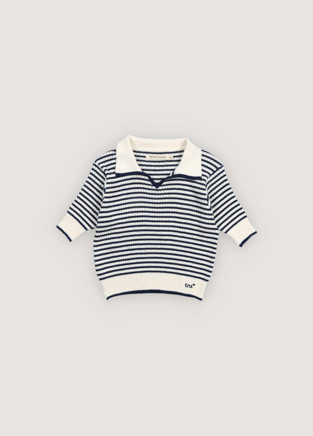 Azalea Polo Summer Midnight Mini Knit Stripes