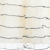 Cascade Trim Tiered Dress