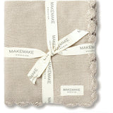 Organic Cotton Scalloped Baby Blanket