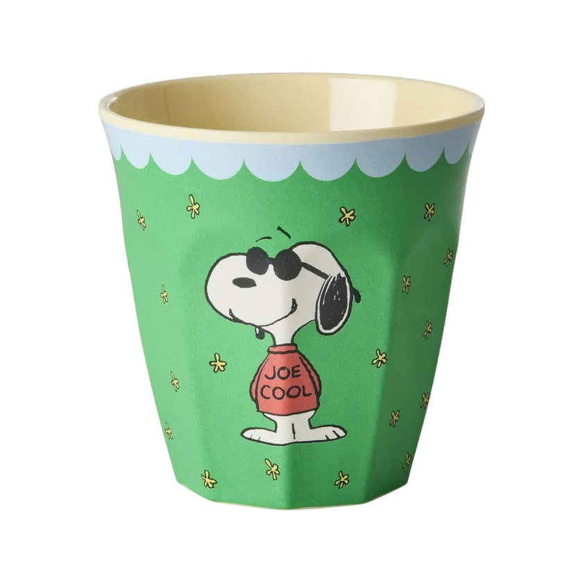 Melamine Cup with Snoopy Print - Green - 8.45 oz -