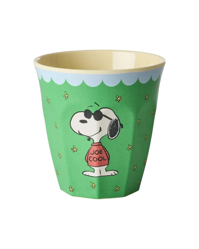 Melamine Cup with Snoopy Print - Green - 8.45 oz -