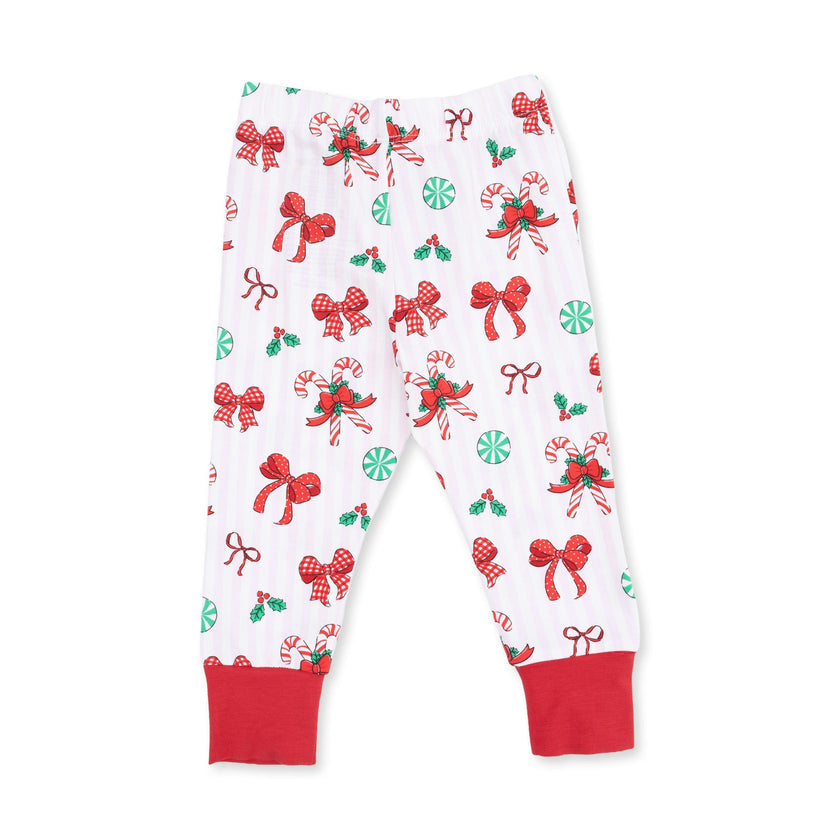 Bows & Candy Canes - Long Sleeve Loungewear Set