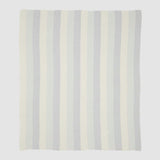 Cotton Sustainable Knit Striped | Chevron Throw Blanket - Herringbone Hues
