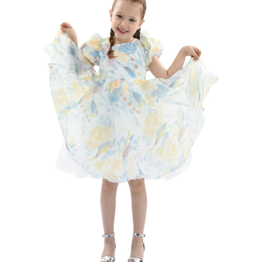 Blue Chablis Floral Garden Organza Dress
