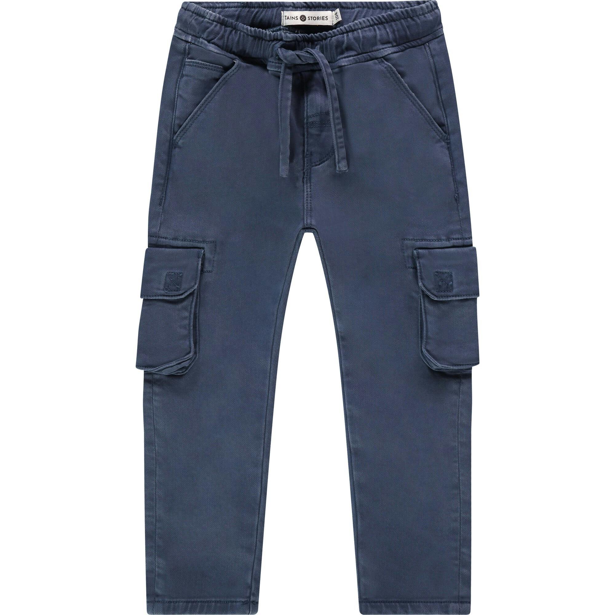 Pull-On Drawstring Cargo Pants