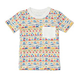 Cars & Trucks Kid's Pocket Tee Shirt
