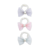 Sheer Bow Scrunchie Set