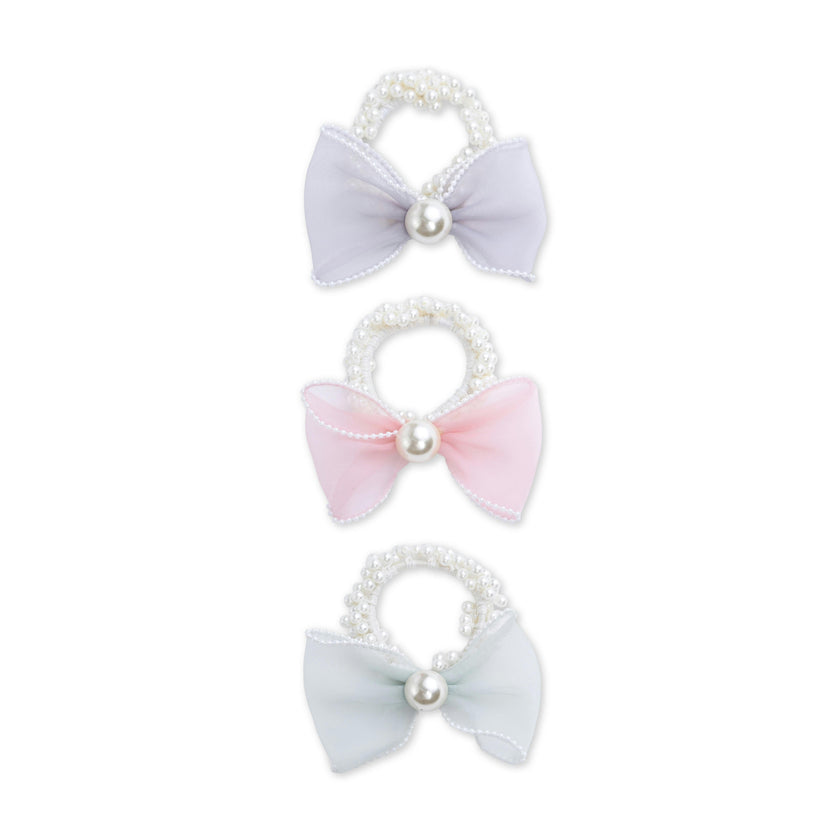 Sheer Bow Scrunchie Set